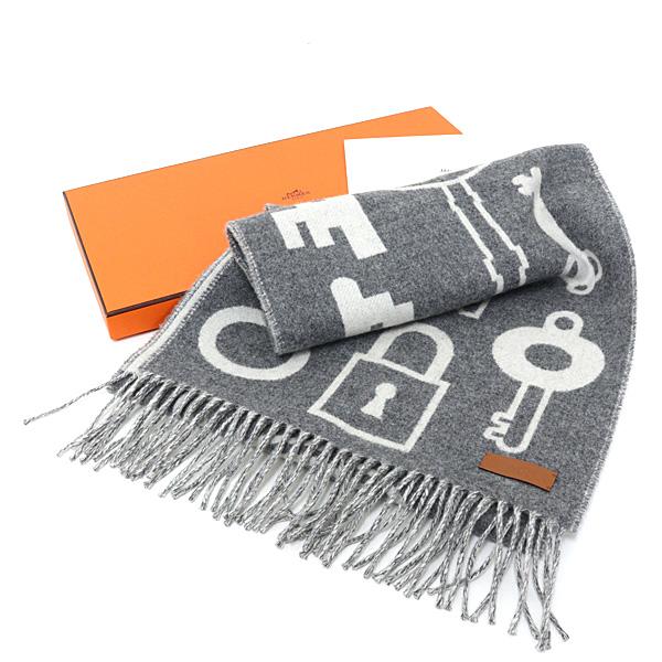 ⭐️新品未使用品⭐️HERMÈS カシミヤ マフラー 鍵デザイン HERMES（エルメス） HERMRS カシミヤマフラー カザック・キー