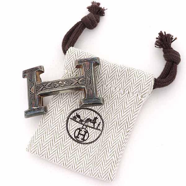 HERMES エルメス  H トゥアレグ ベルト バックル Ag925 シルバー シルバー系【中古】 HERMES（エルメス） HERMES H トゥアレグ バックル ベルト シルバー925