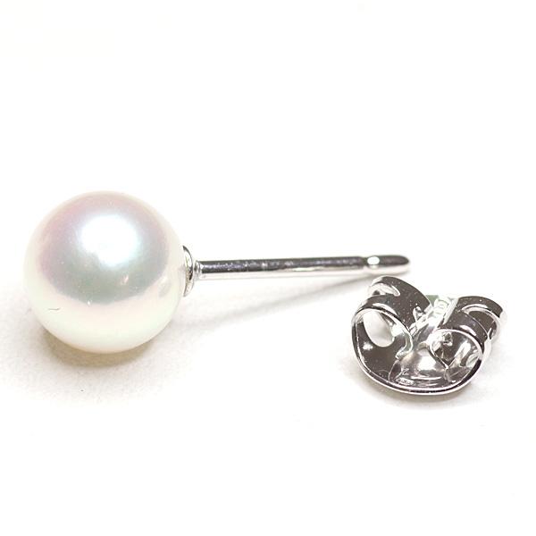 MIKIMOTO（ミキモト） パール ピアス K18WG アコヤ真珠(7.0mm
