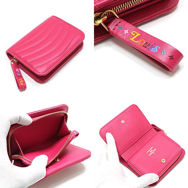 Louis Vuitton ルイヴィトン ニューウェーブ ジプト コンパクト ウォレット M635 フリージア ピンク系 未使用品 F 質かづさや 通販 Yahoo ショッピング
