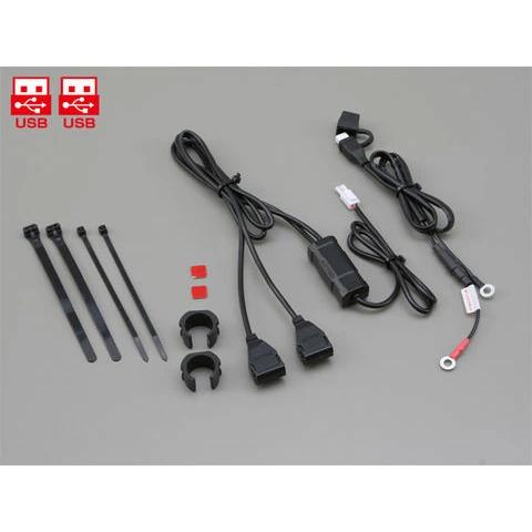 DAYTONA（デイトナ） バイク 電源 USB 2ポート バイク用 USBポート 5V