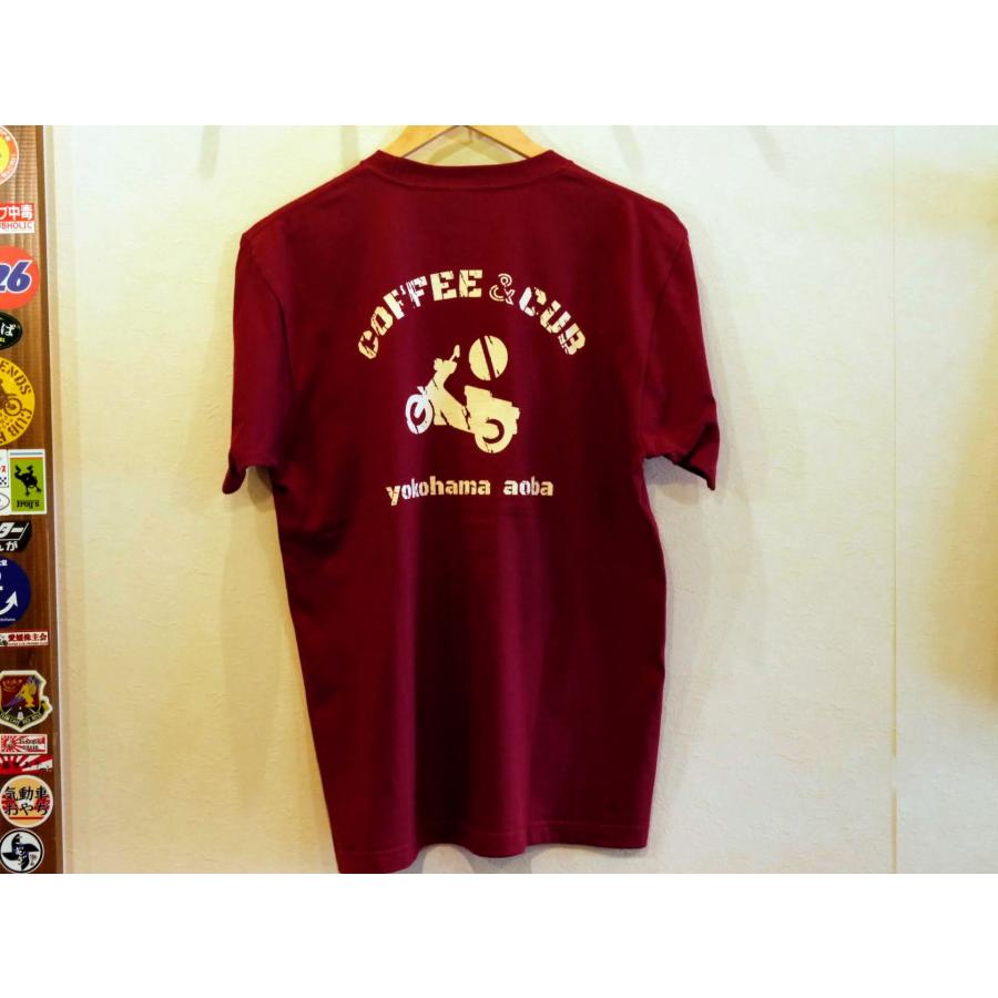 喫茶コカブ オリジナル カブ Tシャツ 全2色 ネイビー ボルドー 喫茶コカブ オリジナル カブ Tシャツ 全2色 ネイビー ボルドー