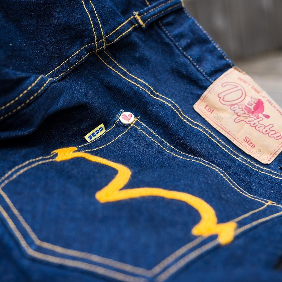 DGBB 201 STRETCH DENIM フロント刺繍あり デニム ジーパン DGBB 201 STRETCH DENIM フロント刺繍あり デニム ジーパン