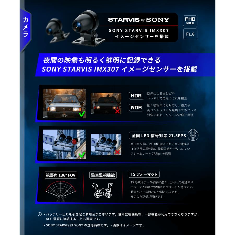 Kaedear（カエディア） バイク スマートモニター ドライブレコーダー