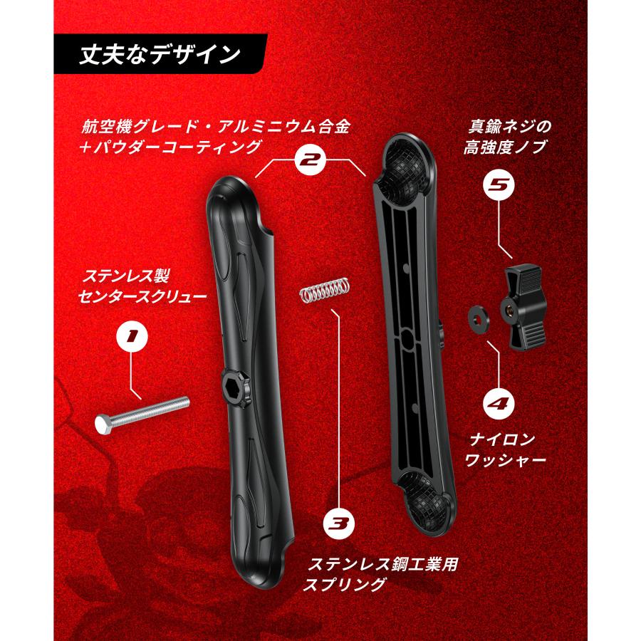 Kaedear（カエディア） バイク マウント 中間マウント ボール スマホ