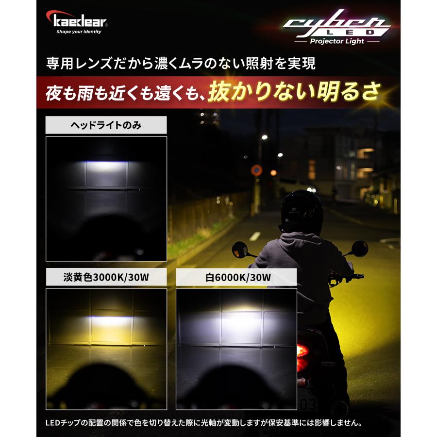 Kaedear（カエディア） 【 爆光フォグ 】 バイク フォグランプ LED