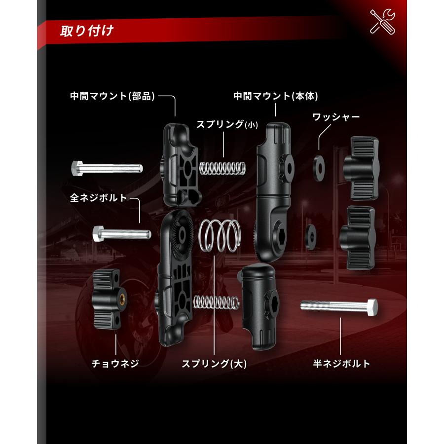 1/2まで取り置き 1インチボール用アルミ製中間マウント KDR-J101 – 株式会社Kaedear