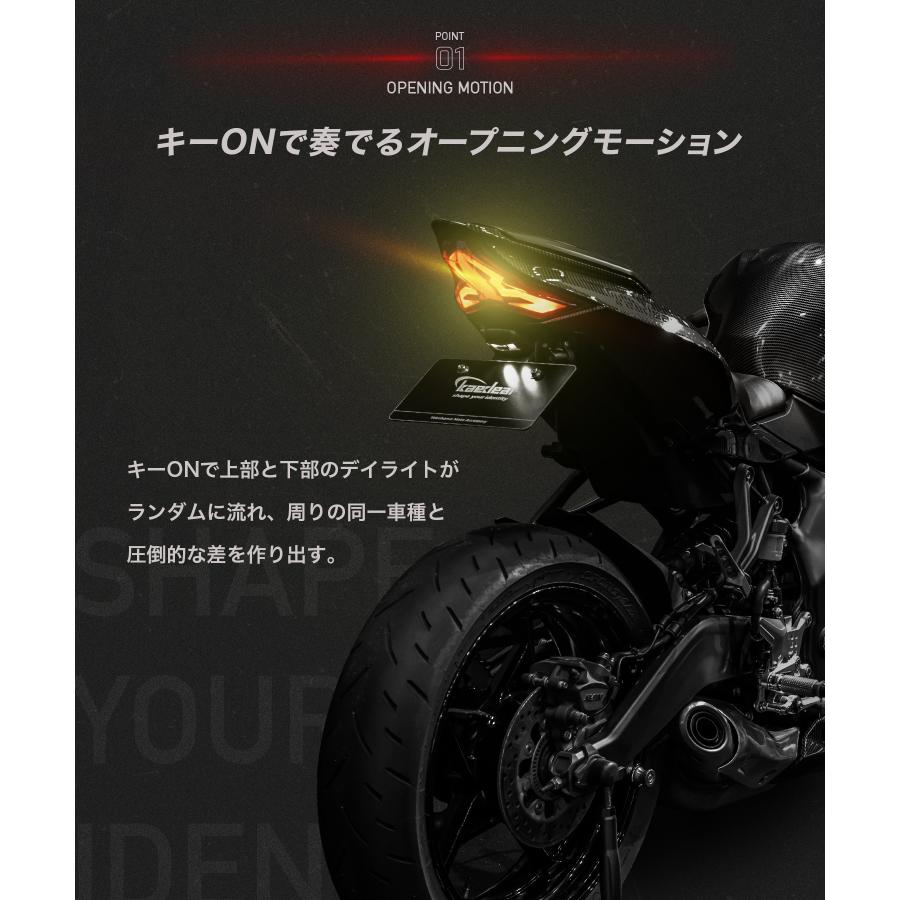 CyberLED(サイバーLED) テールランプ カスタム フル LED テール テールライト kawasaki ninja ZX25R｜kaedear｜04