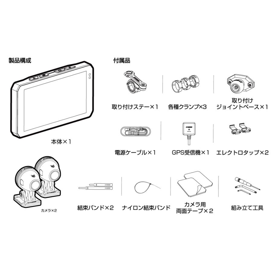 TANAX タナックス スマートライドモニターAIO-5Lite SRS-001 TANAX タナックス スマートライドモニターAIO-5Lite SRS-001