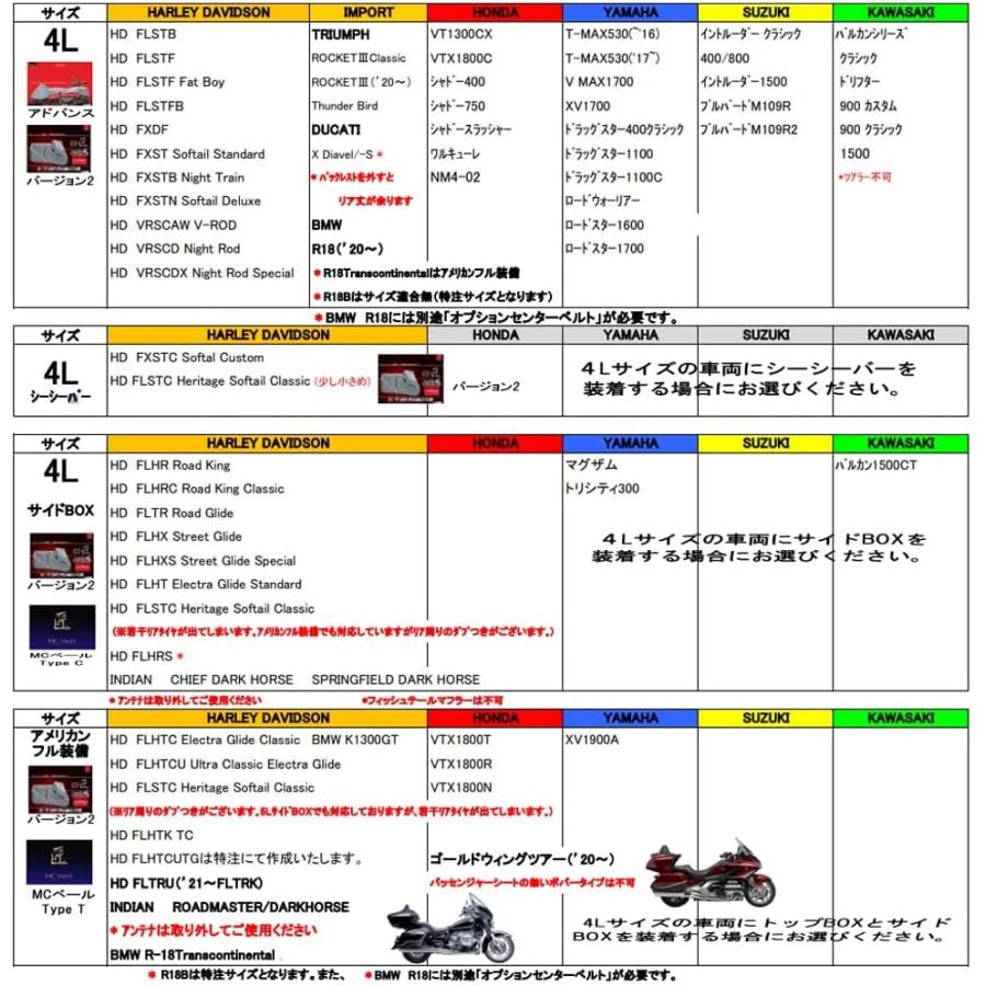 レイト商会 匠 バイクカバー バージョン2 ULTIMATE BIKE COVER 4L