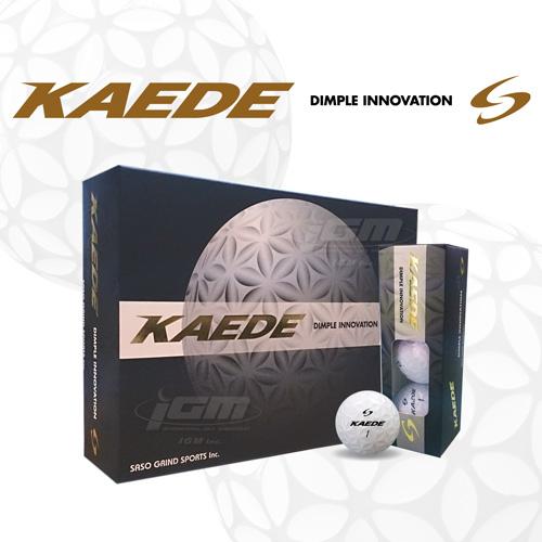 kaede（カエデ） ゴルフボール KAEDE 1ダース ホワイト SASO サソー 飛