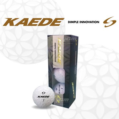 【新品】KAEDE ゴルフボール kaede（カエデ） ゴルフボール KAEDE 1スリーブ ホワイト SASO サソー