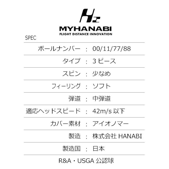 Myhanabi H2 マイハナビ ゴルフボール 3スリーブ マーカーセット ギフト プレゼント ゴルフ好き コンペ お歳暮 クリスマス バレンタイン Hnb H2 09 Wpy アイジーエムオンライン 通販 Yahoo ショッピング