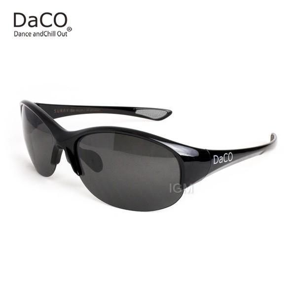DaCO SURRY BK/BK/SP スポーツサングラス レディース スモーク偏光レンズ ブラック UVカット 紫外線カット ゴルフ ドライブ テニス ウォーキング