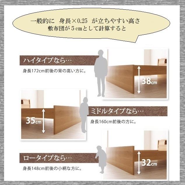 S SD D 畳ベッド 316 日本製  品番111503 ダークブラウン ナチュラル 木製ベッド 宮ベッド 高さ調整 イグサ畳 イ草表 健康ベッド オリジナル畳｜kaedeinterior｜05