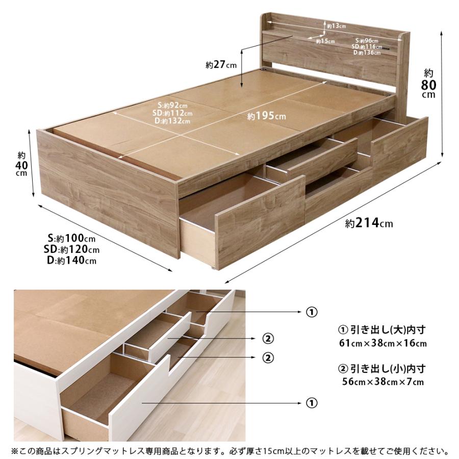 チェストベッド 新ボンネルコイル付 送料無料(込)一部地域除く 品番