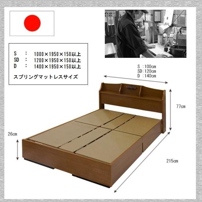 激安をお選 カントリーベッド マットレス無し販売 送料無料一部除 品番112323 D ダブルサイズ 宮付きベッド コンセント 引出 照明 収納 日本製 デザインベッド 木製ベッド