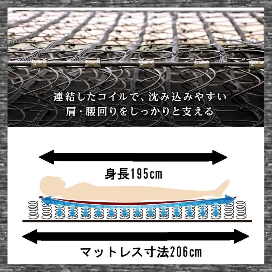 ROG ロングサイズ 日本製 ロング206cm 硬い 厚み20cm SGマーク 防ダニ 抗菌 防臭 品番113617 D-L ダブルロングサイズ 帝人 マイティトップ 高品質マットレス