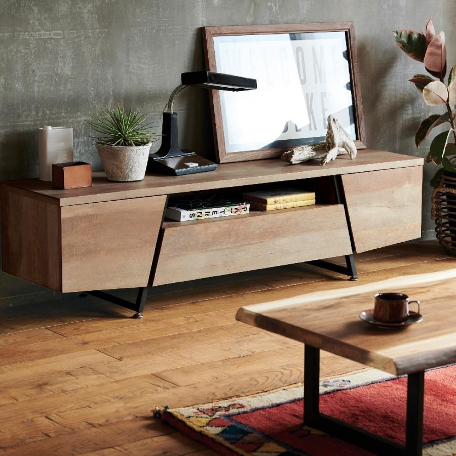 テレビボード LV95150 幅150cm 品番803112 部屋のオブジェローボード飾り棚にもあうテレビ台 アンティーク調で独特な