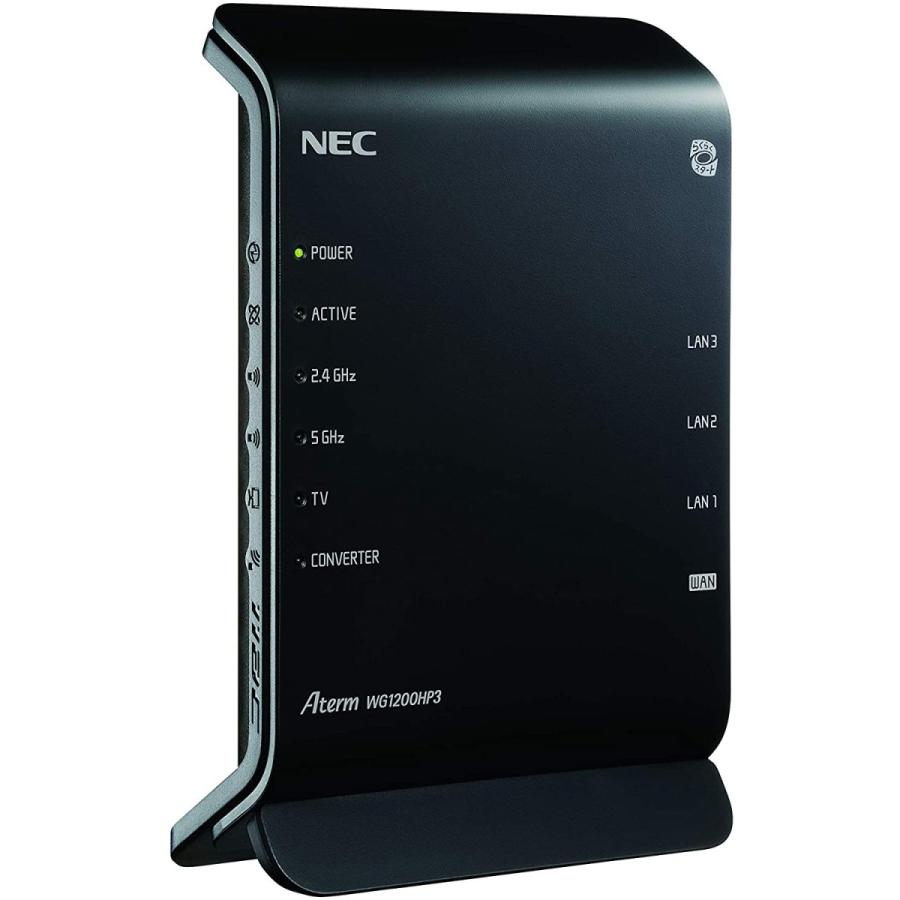 贅沢品 NEC Aterm WG1200HP3 [無線LANルーター/867+300Mbps] 親機単体 (11ac対応) 型番:PA-WG1200HP3 無線LANルーター