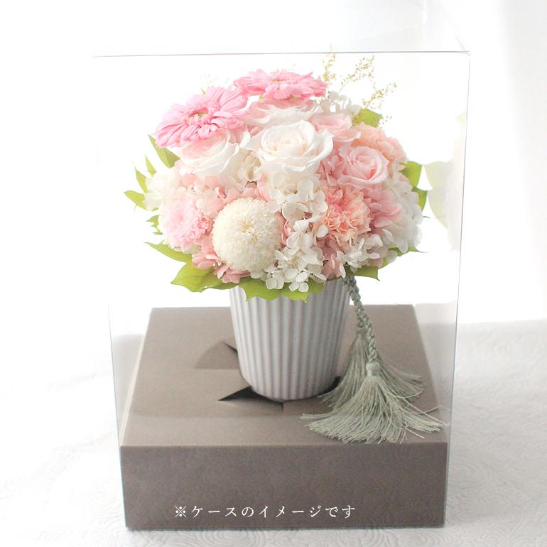 限定品　プリザーブドフラワー　　和ピンク 147.プリザーブドフラワー (クリスタルピンク7輪) - メルカリ