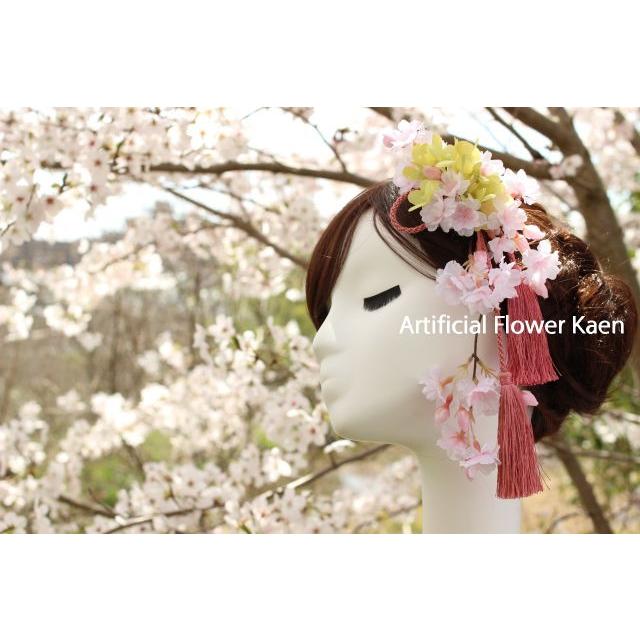 ピンクしだれ桜 の髪飾り 成人式 和装 振袖 卒業式 入学式 七五三 結婚式 パーティー K10 造花とギフトの神戸kaen 通販 Yahoo ショッピング