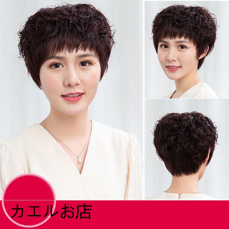 偉大な 人毛ウィッグ 100 人毛 フルハンド編み 女性 かつら デイリー イメチェン ファッションウィッグ お母さん 激安ブランド Theculturewire Com