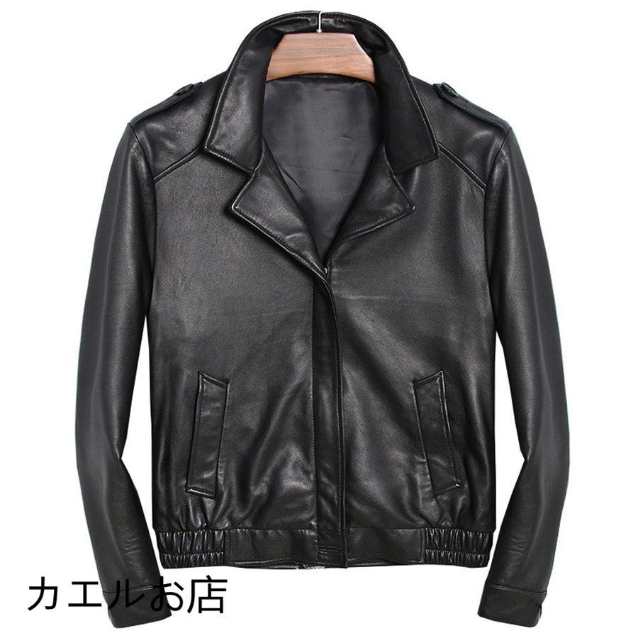 絶対一番安い ライダース ジャケット メンズ アウター 黒 レザージャケット 羊革 ブルゾン ミリタリージャケット シングル ダブルライダース 革ジャン 即納特典付き Www Udc Co Id