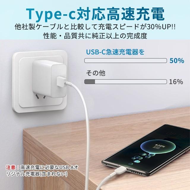 ラッピング無料Type-C ケーブル Android 充電コード タイプC 断線防止 Type-C スマホ充電器 充電器 急速充電 送料無料 データ転送 USB 充電ケーブル USBケーブル PCケーブル、コネクタ USBコード for ASUS エイスース タブレット ケーブル コード 配線 1m USB3.0