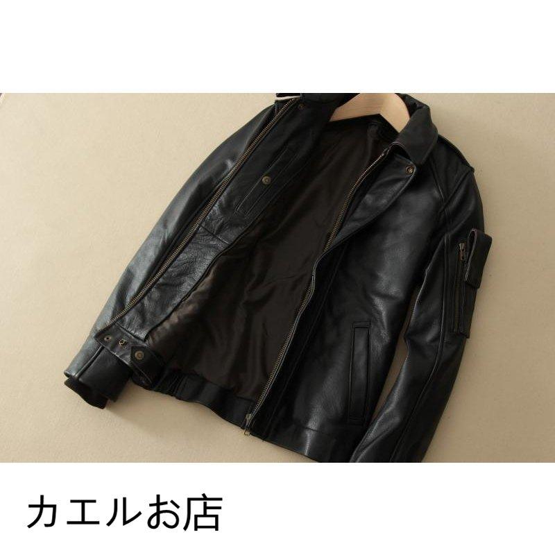 売れ筋 レザージャケット本革ジャケット ジャンパー ムートン コート高級 紳士服 フライトジャケット メンズレザー 人気絶頂 Nuevo Canecaspulido Com