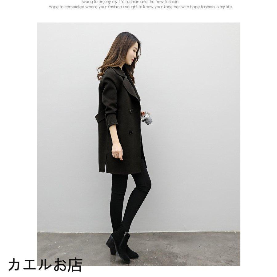 コート レディース チェスターコート ラシャ風 アウター ウール混コート スリット 冬 ベーシック オシャレ ショートコート 通勤 Ol 襟なし 30代 40代 格安saleスタート