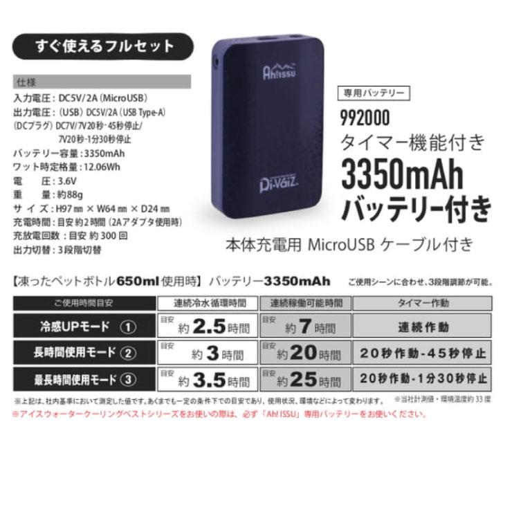 水冷ベスト JOBSARMOR(ジョブズアーマー)JA603W アイスブロウ 水冷ベスト JOBSARMOR(ジョブズアーマー)JA603W アイスブロウ