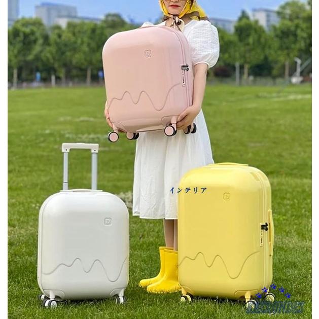 スーツケース大容量 キャリーケース 機内持ち込み M（約70L）託送必要/61x39x29cm キャリーバッグ アイスクリーム｜kaerundesu｜05