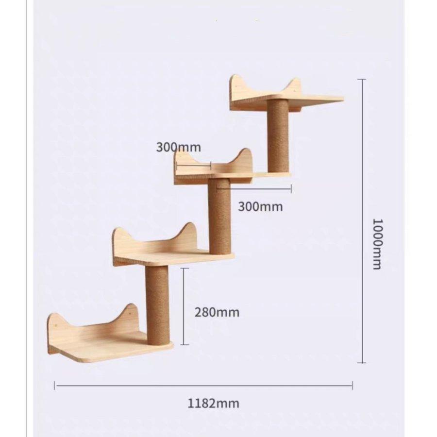 限定素材を使用 キャットステップ 壁付け 猫用 キャットウォーク カプセル型 壁 手作り 猫 棚板 棚 キャットタワー 木製 木 diy ベッド 【F3082247182】(16100円)