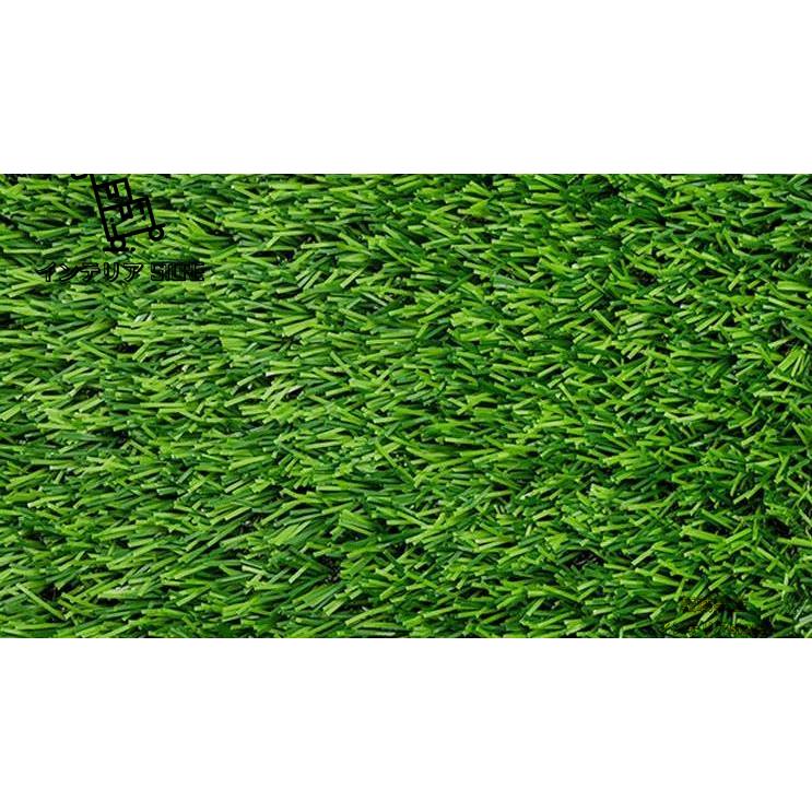 高密度 芝生マット 人工芝生 ロール人工芝 リアル人工芝 緑化装飾 人工プラスチック 庭/ベランダ/テラス用 2*25m
