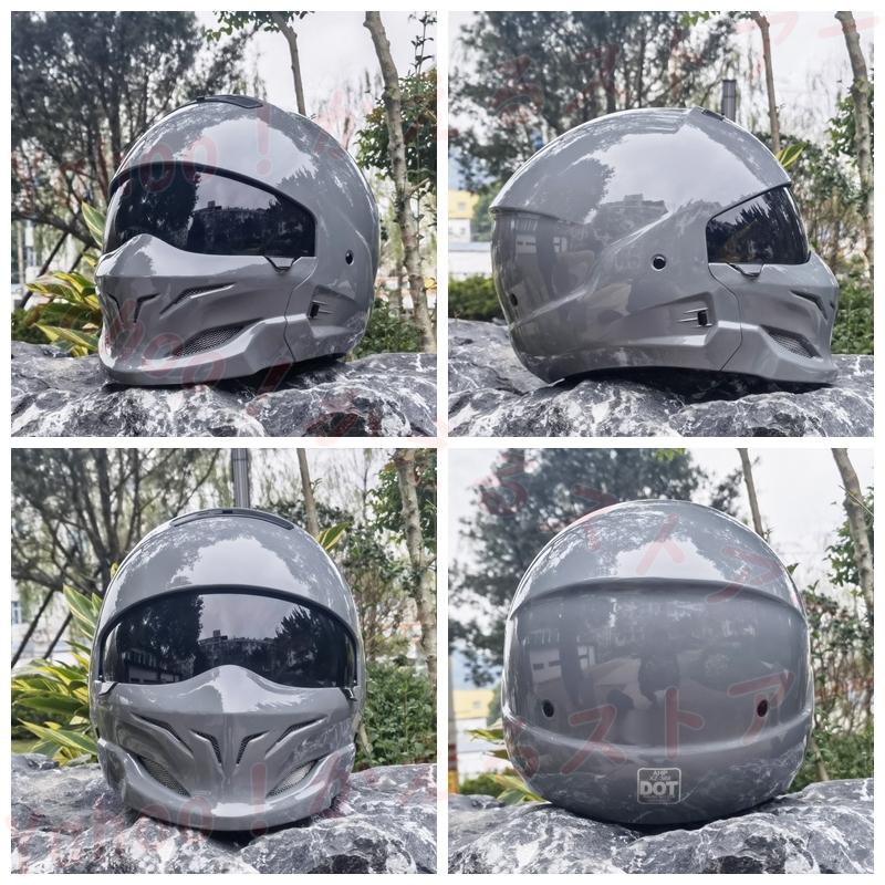 超歓迎】 フルフェイスヘルメット 組合せ武士バイク用品 艶灰 ヘルメット 超歓迎】 フルフェイスヘルメット 組合せ武士バイク用品 艶灰 ヘルメット