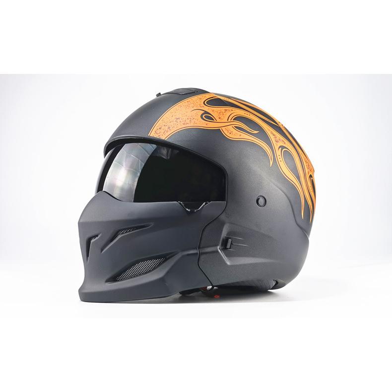 フルフェース バイクヘルメット レトロフルフェイスヘルメット 通気 耐衝撃 組合せ武士ヘルメット DOT PSC認証 5色 スコーピオンヘルメット  :frog0021:かえるストアー - 通販 - Yahoo!ショッピング