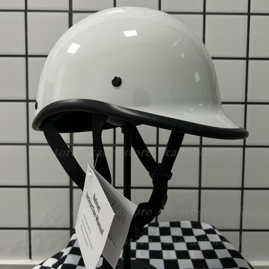 国内送料無料 艶有り白レトロハーレー バイク用ヘルメット ジョッキー ハーフヘルメット バイクヘルメット 半帽 半キャップ 耐衝撃性 通気性良い レトロ 男女兼用 5colors Spa Rumba Fr