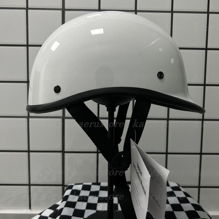 国内送料無料 艶有り白レトロハーレー バイク用ヘルメット ジョッキー ハーフヘルメット バイクヘルメット 半帽 半キャップ 耐衝撃性 通気性良い レトロ 男女兼用 5colors Spa Rumba Fr