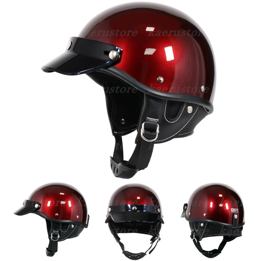 ハーフヘルメット人気ポリヘル ポリスヘルメットHALF HELMET 60Sレトロ