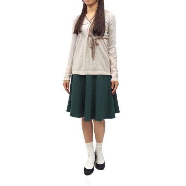 Borgo TrevisoVネックデザインニット(サイズ42)(ベージュ)