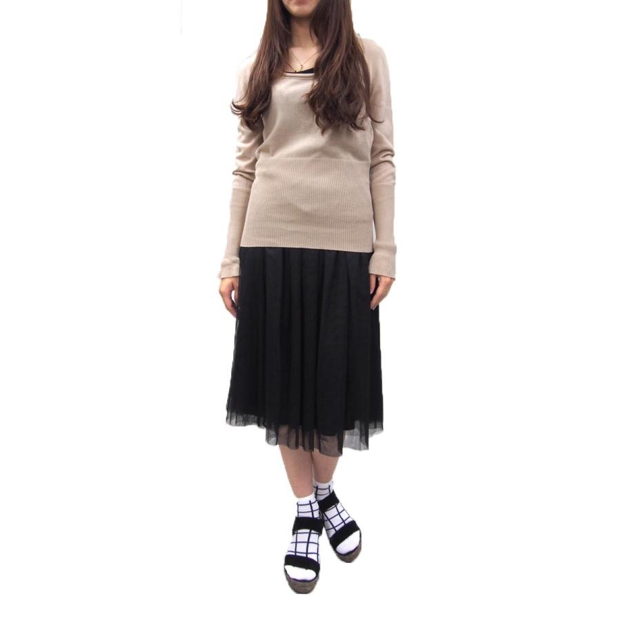 LORENA ANTONIAZZI(ロレーナアントニアッツィ)コットンニット(サイズ42)(ベージュ)
