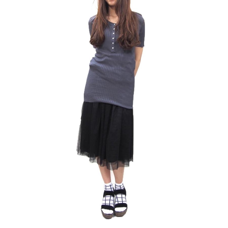 LORENA ANTONIAZZI(ロレーナアントニアッツィ)ヘンリーネックカットソー(サイズXL)(グレー)