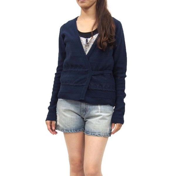 ESSENTIEL Antwerp(エッセンシャル・アントワープ)アンサンブルカシュクールカーディガン(サイズM)(ネイビー)