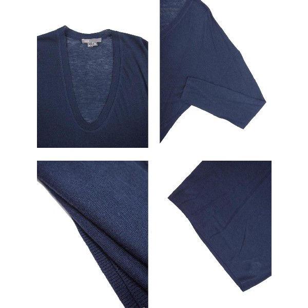 Vince - VINCE　ヴィンス　Vネックカットソー Pima Cotton V-Neck T-Shirt in Short Sleeve | Vince