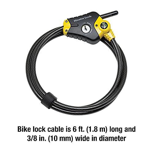 新品ショップ Master Lock 8413DPF Python Adjustable Locking Cable 6-Foot x 38-inch by
