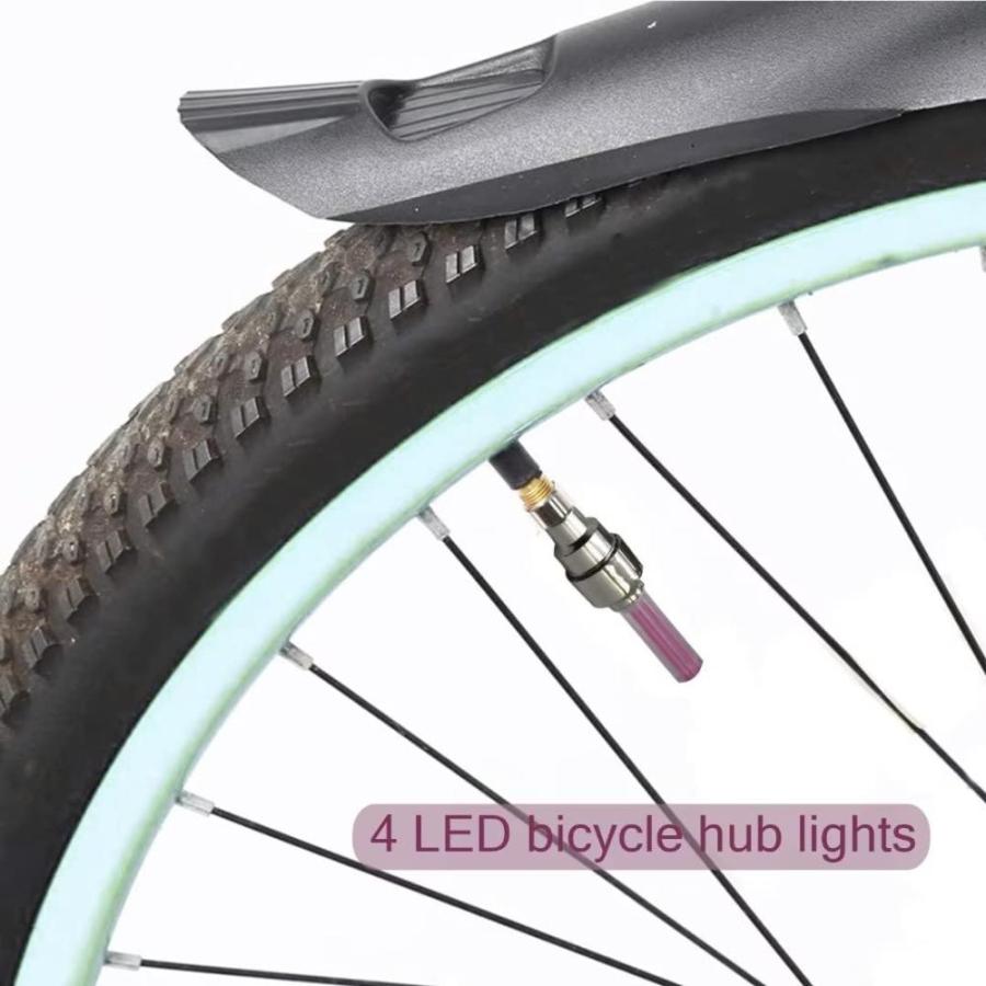 【福袋セール】 New 4x Bicycle LED Lights for Cycling SafetySpoke Bike Wheel LightsWaterpro