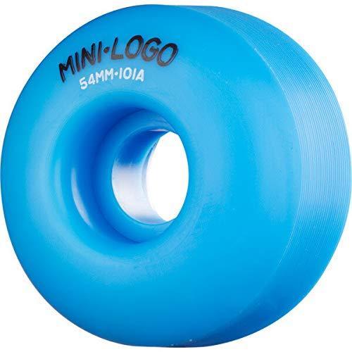 公式 Mini Logo 54mm CCut Blue Skateboard Wheels 101a with Bones Bearings 8mm B