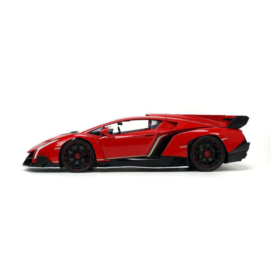 割引カーニバル HyperSpec 124 Lamborghini Veneno Red Diecast Car Toys for Kids and Adults