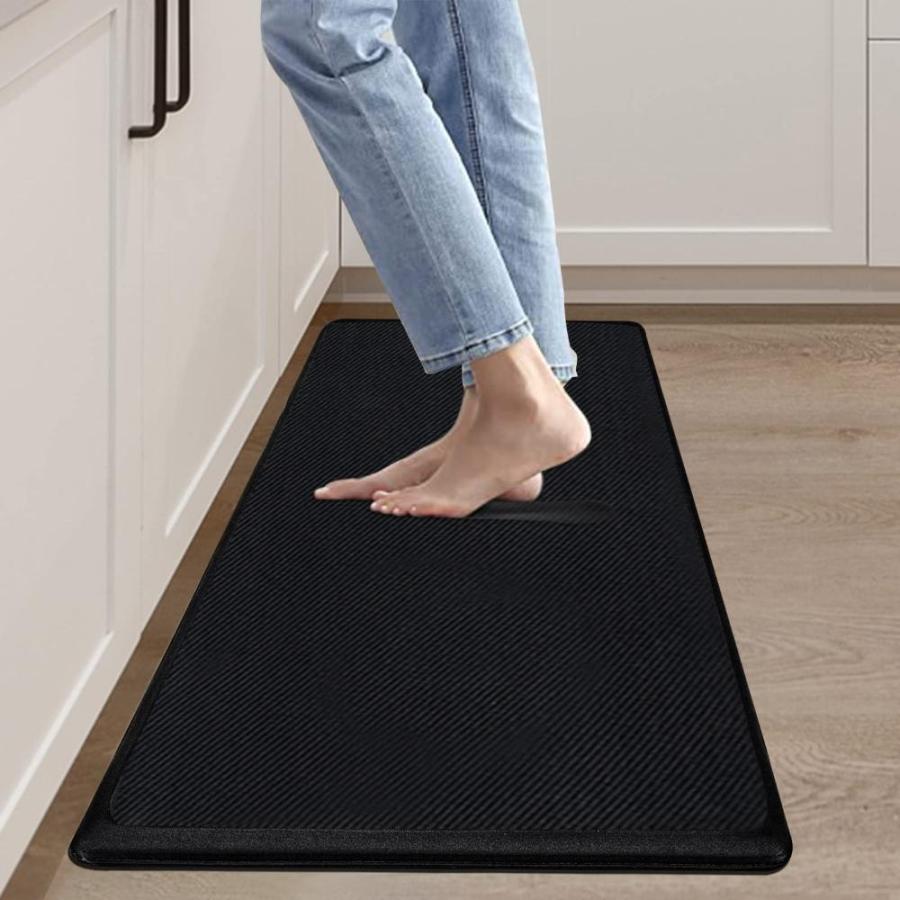 Gnomiya 0.7 Inch Cushioned Anti Fatigue Kitchen Rug 20x39 Waterproof